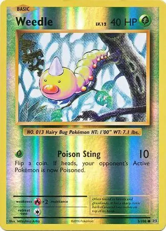 Weedle 5/108 (XY - Evolutions)  - Reverse Holofoil