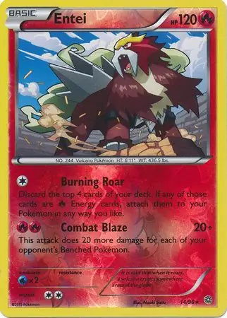 Entei 14/98 (XY - Ancient Origins)  - Reverse Holofoil