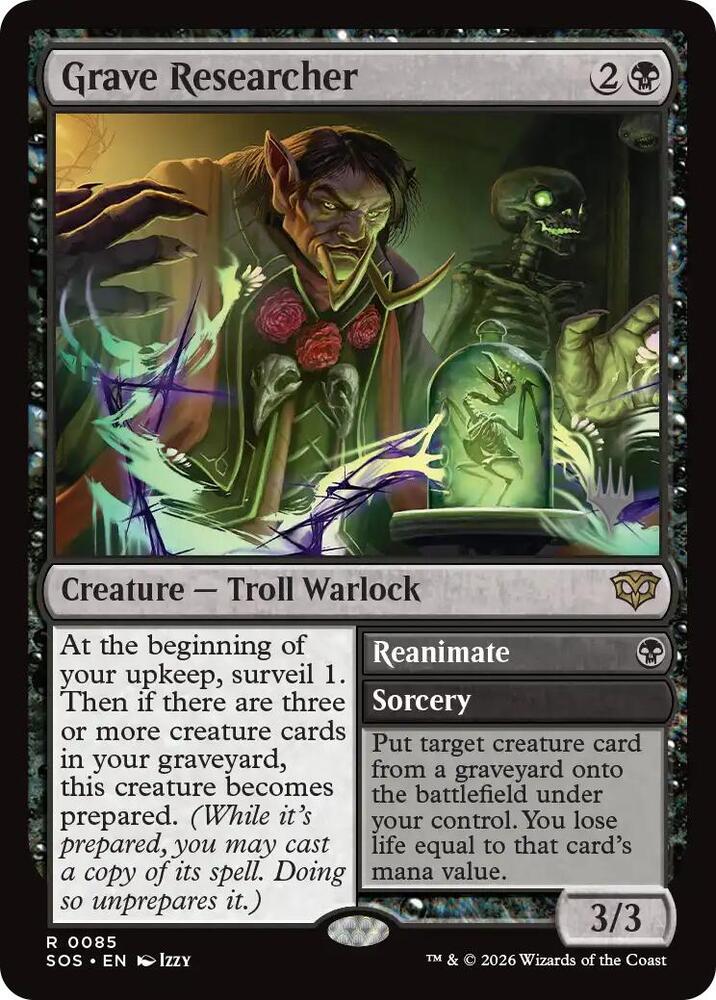 Grave Researcher 85 (Promo Pack: Secrets of Strixhaven) 