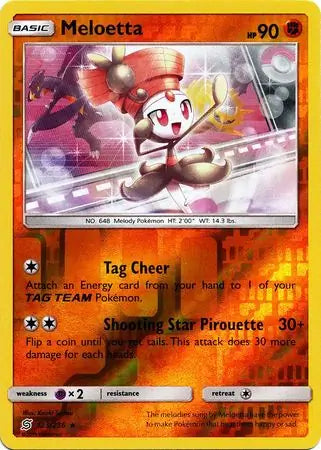Meloetta 123/236 (SM - Unified Minds)  - Reverse Holofoil