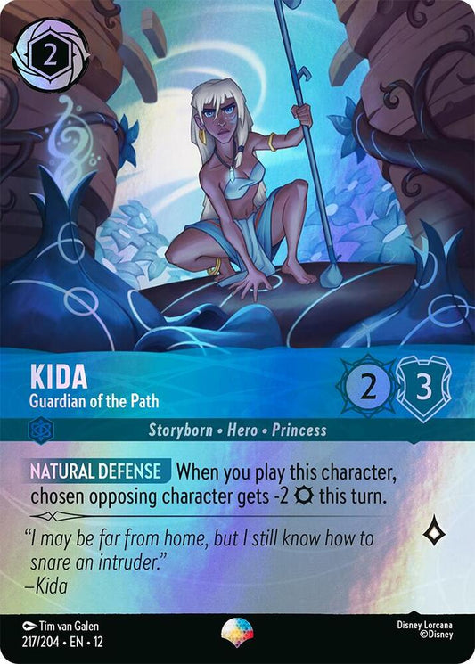 Kida, Guardian of the Path 217/204 (Wilds Unknown)  - Rainbow Holofoil
