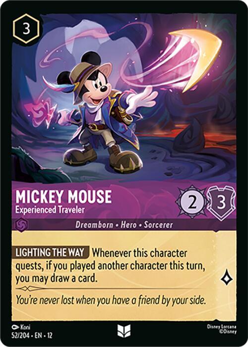 Mickey Mouse, Experienced Traveler 52/204 (Wilds Unknown) 