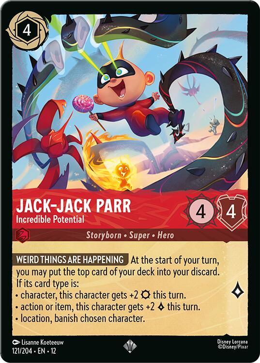 Jack-Jack Parr, Incredible Potential 121/204 (Wilds Unknown) 