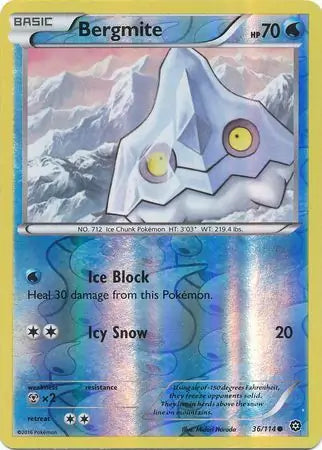 Bergmite 36/114 (XY - Steam Siege)  - Reverse Holofoil