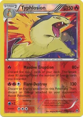 Typhlosion 20/162 (XY - BREAKthrough)  - Reverse Holofoil