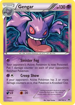 Gengar 60/162 (XY - BREAKthrough)  - Holofoil