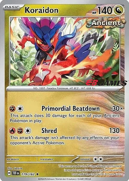 Koraidon EB Games Promo 119/162 (Miscellaneous Cards & Products)  - Holofoil