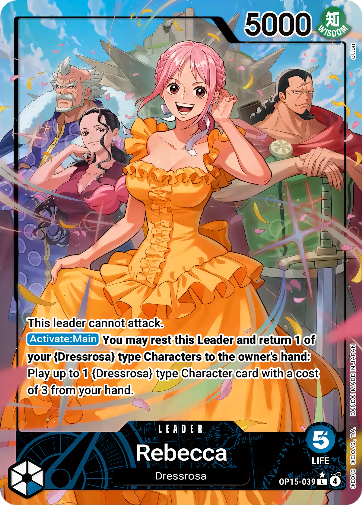 Rebecca OP15-039 (Adventure on Kami's Island)  - Alternate Art Foil