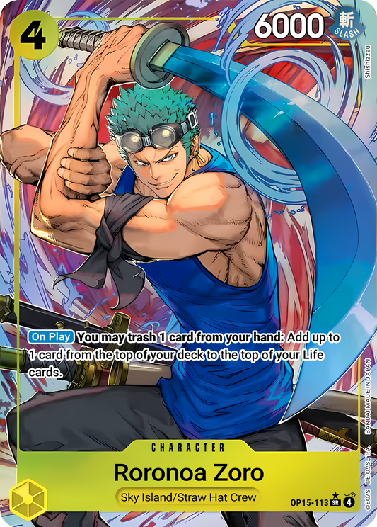 Roronoa Zoro OP15-113 (Adventure on Kami's Island)  - Alternate Art Foil