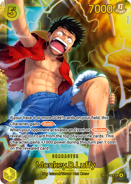 Monkey.D.Luffy OP15-119 (Adventure on Kami's Island)  - Foil
