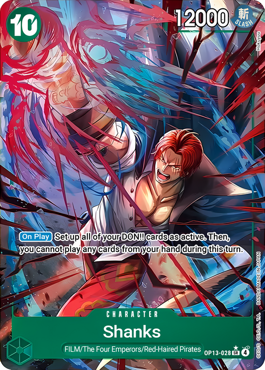 Shanks OP13-028 (Carrying On His Will)  - Alternate Art Foil