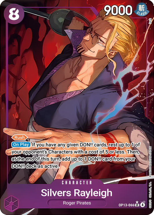 Silvers Rayleigh OP13-066 (Carrying On His Will)  - Alternate Art Foil