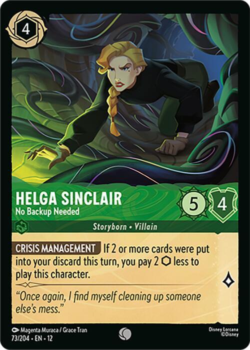 Helga Sinclair, No Backup Needed 73/204 ()  - Cold Foil