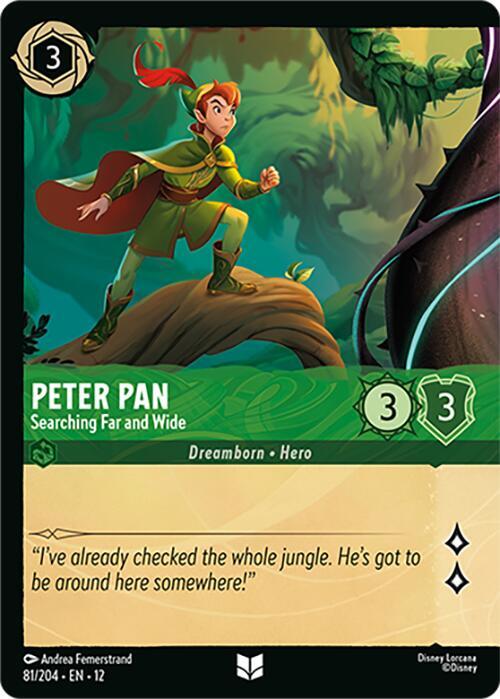 Peter Pan, Searching Far and Wide 81/204 ()  - Cold Foil