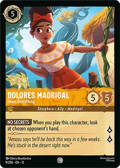 Dolores Madrigal, Hears Everything 9/204 ()  - Cold Foil