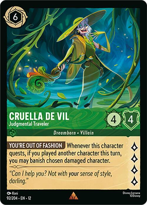 Cruella De Vil, Judgmental Traveler 92/204 () 