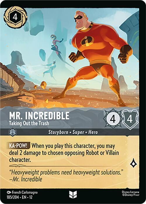 Mr. Incredible, Taking Out the Trash Foil 185/204 ()  - Cold Foil