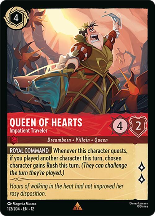 Queen of Hearts, Impatient Traveler 122/204 () 