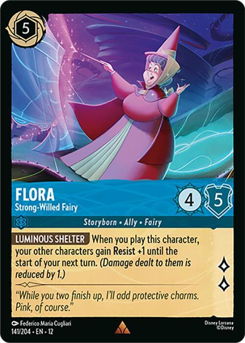 Flora, Strong-Willed Fairy 141/204 () 