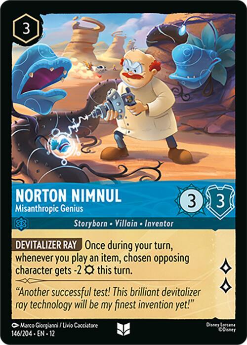Norton Nimnul, Misanthropic Genius 146/204 ()  - Cold Foil