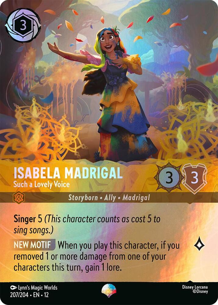 Isabela Madrigal, Such a Lovely Voice 207/204 ()  - Rainbow Foil