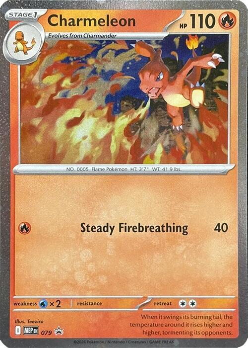 Charmeleon 079 (ME: Mega Evolution Promo)  - Cosmo Holofoil