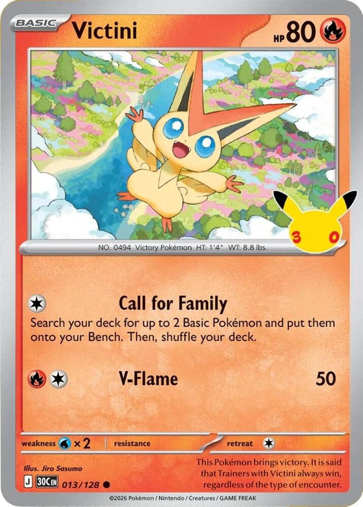Victini 013/128 (ME: 30th Celebration)  - Holofoil