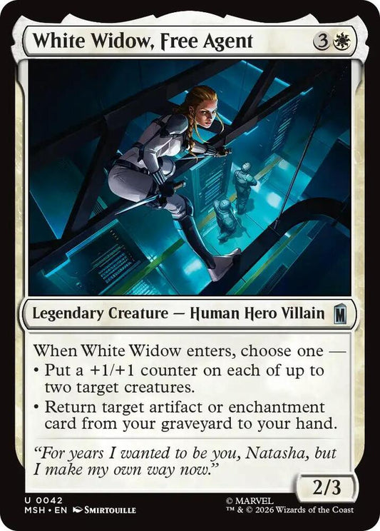 White Widow, Free Agent 42 (Marvel Super Heroes)  - Foil
