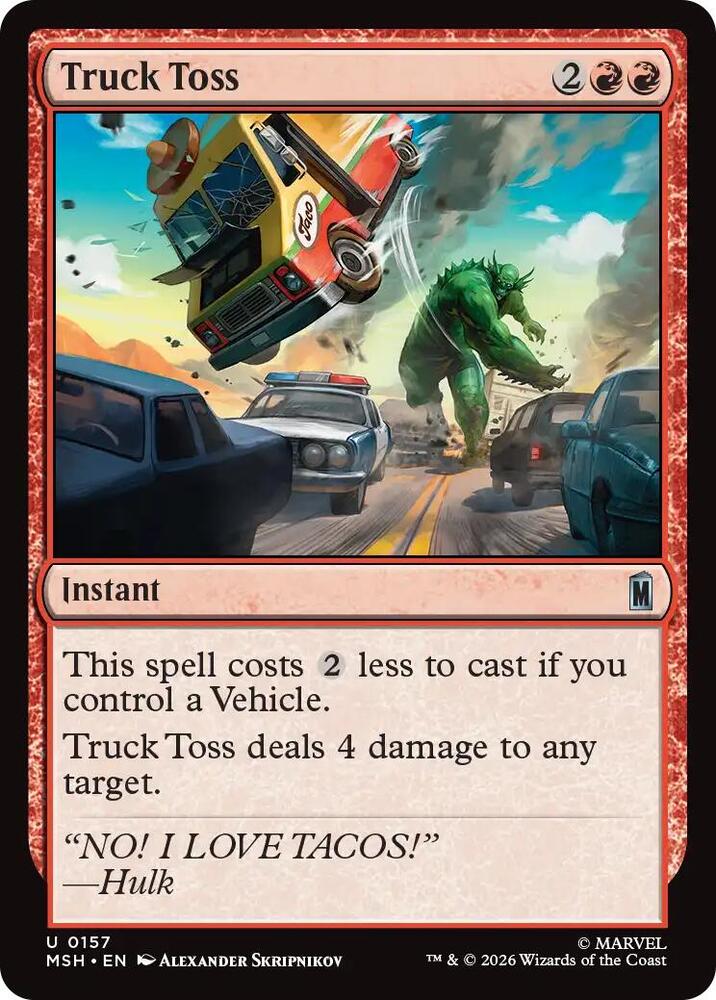 Truck Toss 157 (Marvel Super Heroes)  - Foil