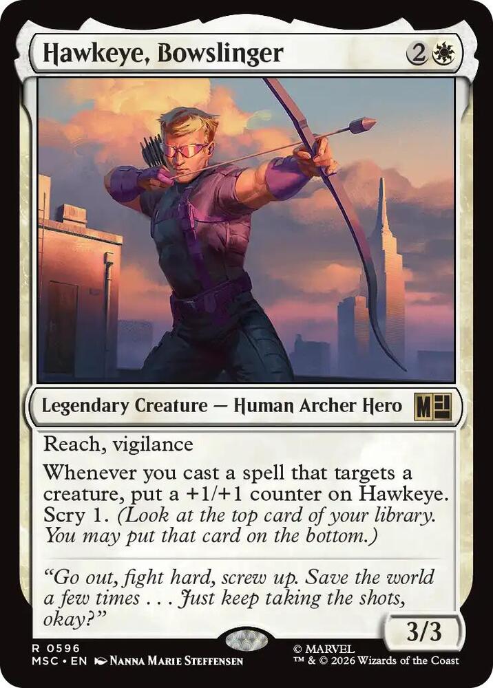 Hawkeye Bowslinger 596 (Commander: Marvel Super Heroes) 