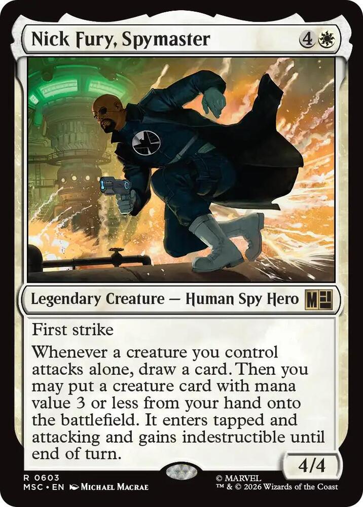 Nick Fury, Spymaster 603 (Commander: Marvel Super Heroes) 