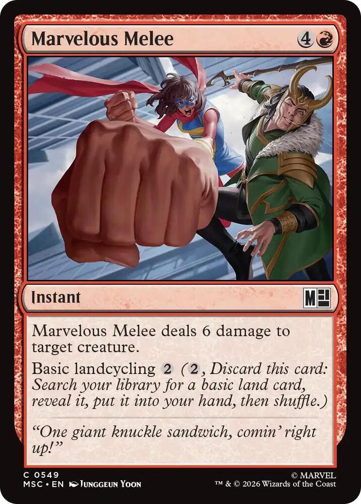 Marvelous Melee 549 (Commander: Marvel Super Heroes) 