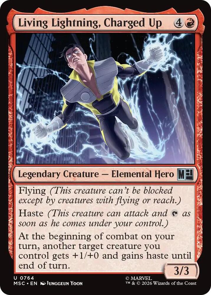 Living Lightning, Charged Up 764 (Commander: Marvel Super Heroes) 