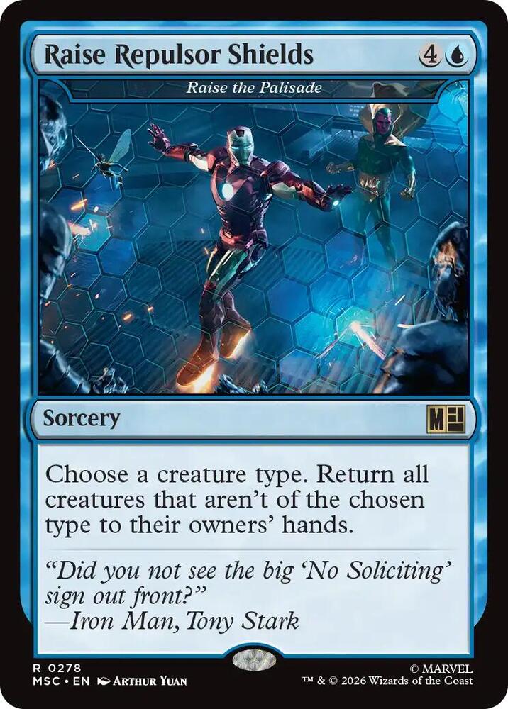 Raise Repulsor Shields // Raise the Palisade 278 (Commander: Marvel Super Heroes) 
