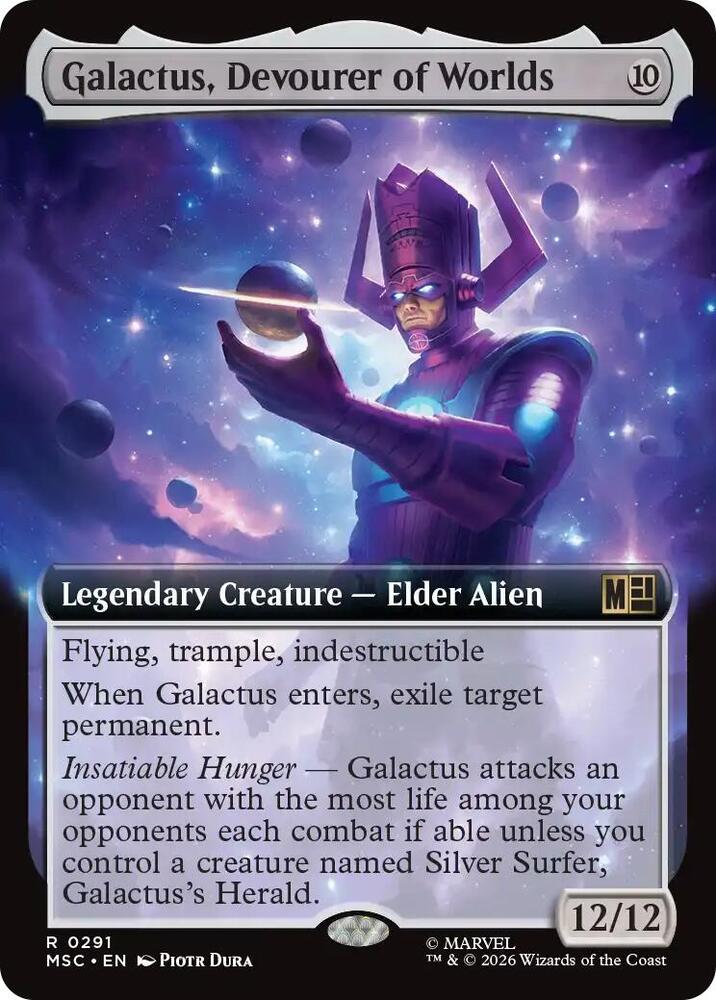 Galactus Devourer of Worlds Extended Art 291 (Commander: Marvel Super Heroes)  - Extended Art