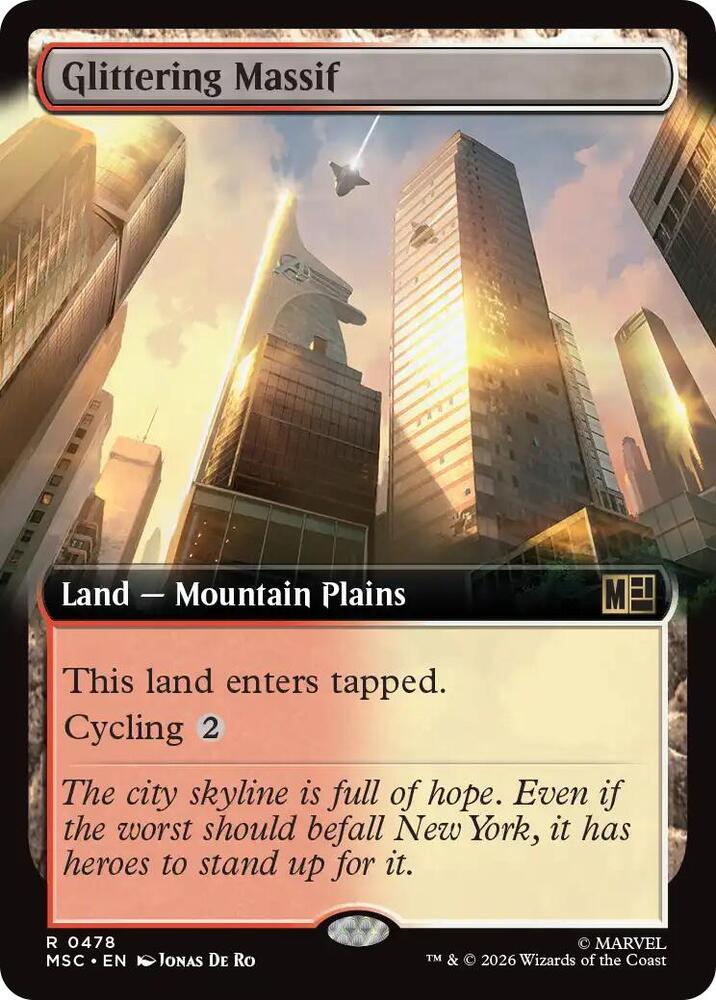 Glittering Massif Extended Art 478 (Commander: Marvel Super Heroes)  - Extended Art