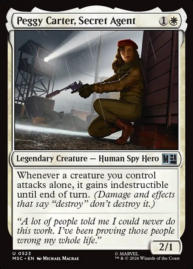 Peggy Carter, Secret Agent 523 (Commander: Marvel Super Heroes) 