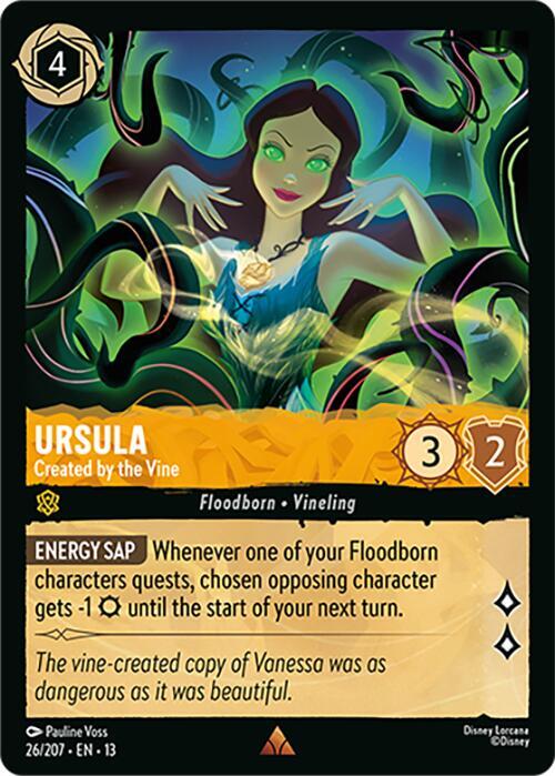 Ursula, Created by the Vine 26/207 (Attack of the Vine!)  - Cold Foil