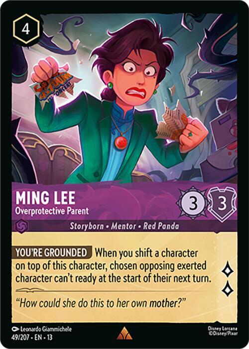 Ming Lee, Overprotective Parent 49/207 (Attack of the Vine!) 