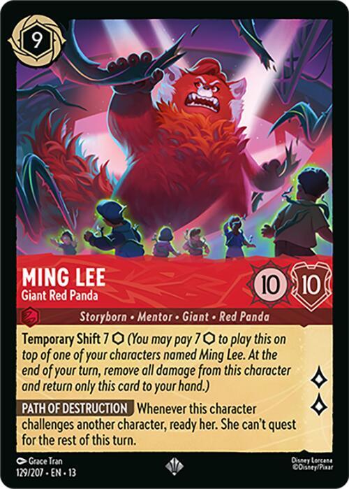 Ming Lee, Giant Red Panda 129/207 (Attack of the Vine!) 