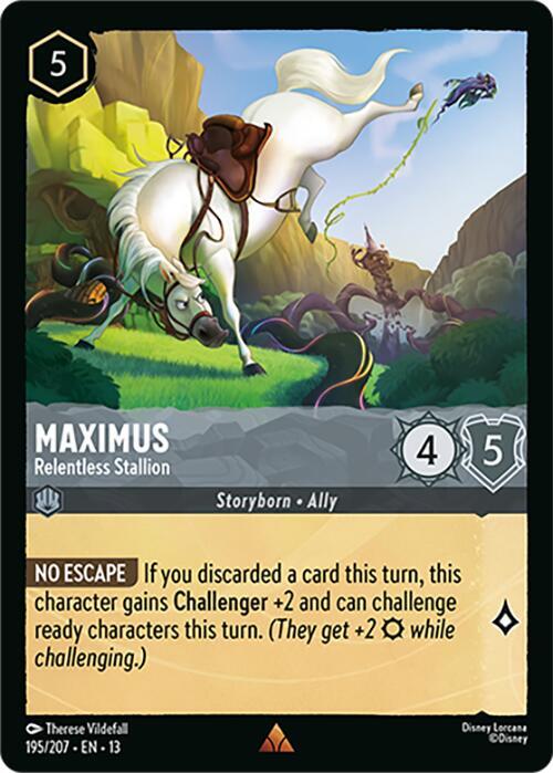 Maximus, Relentless Stallion 195/207 (Attack of the Vine!)  - Cold Foil