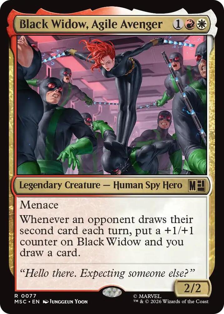 Black Widow, Agile Avenger 77 (Commander: Marvel Super Heroes) 
