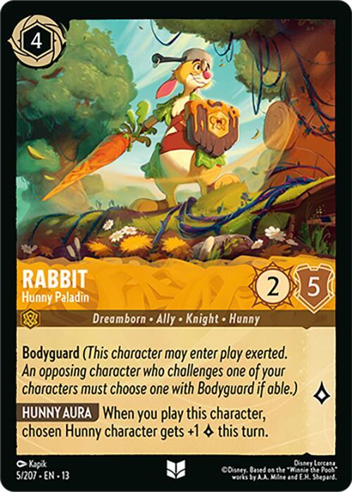 Rabbit, Hunny Paladin 5/207 (Attack of the Vine!)  - Cold Foil