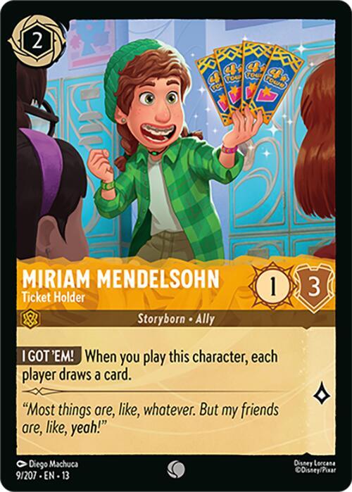 Miriam Mendelsohn, Ticket Holder 9/207 (Attack of the Vine!)  - Cold Foil