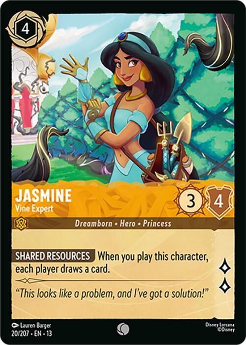 Jasmine, Vine Expert 20/207 (Attack of the Vine!)  - Cold Foil