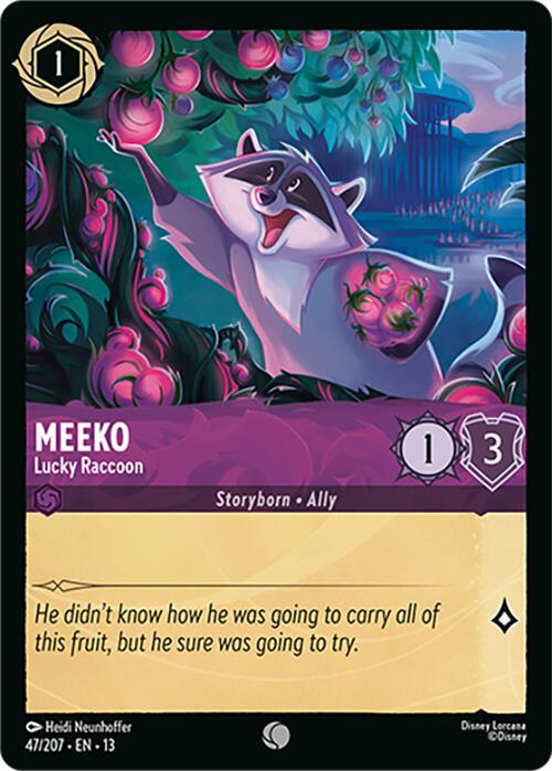 Meeko, Lucky Raccoon 47/207 (Attack of the Vine!) 