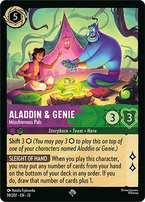 Aladdin and Genie, Mischievous Pals 59/207 (Attack of the Vine!) 
