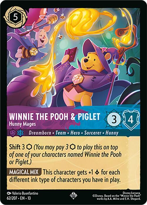 Winnie the Pooh and Piglet, Hunny Mages 62/207 (Attack of the Vine!) 