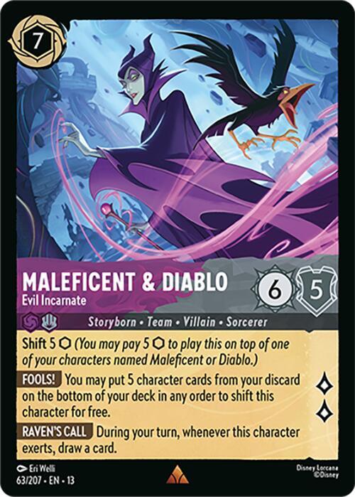 Maleficent and Diablo, Evil Incarnate 63/207 (Attack of the Vine!) 