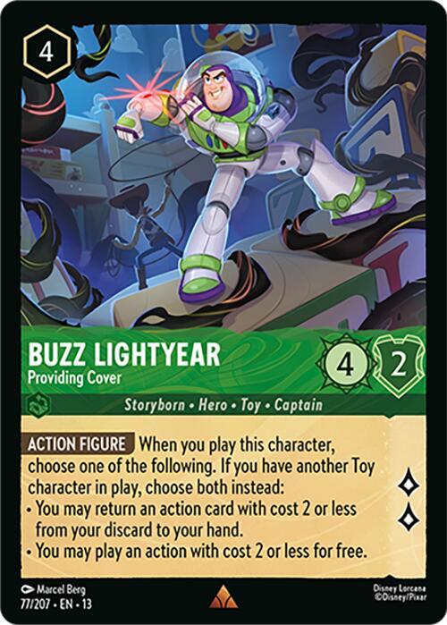 Buzz Lightyear, Providing Cover 77/207 (Attack of the Vine!)  - Cold Foil